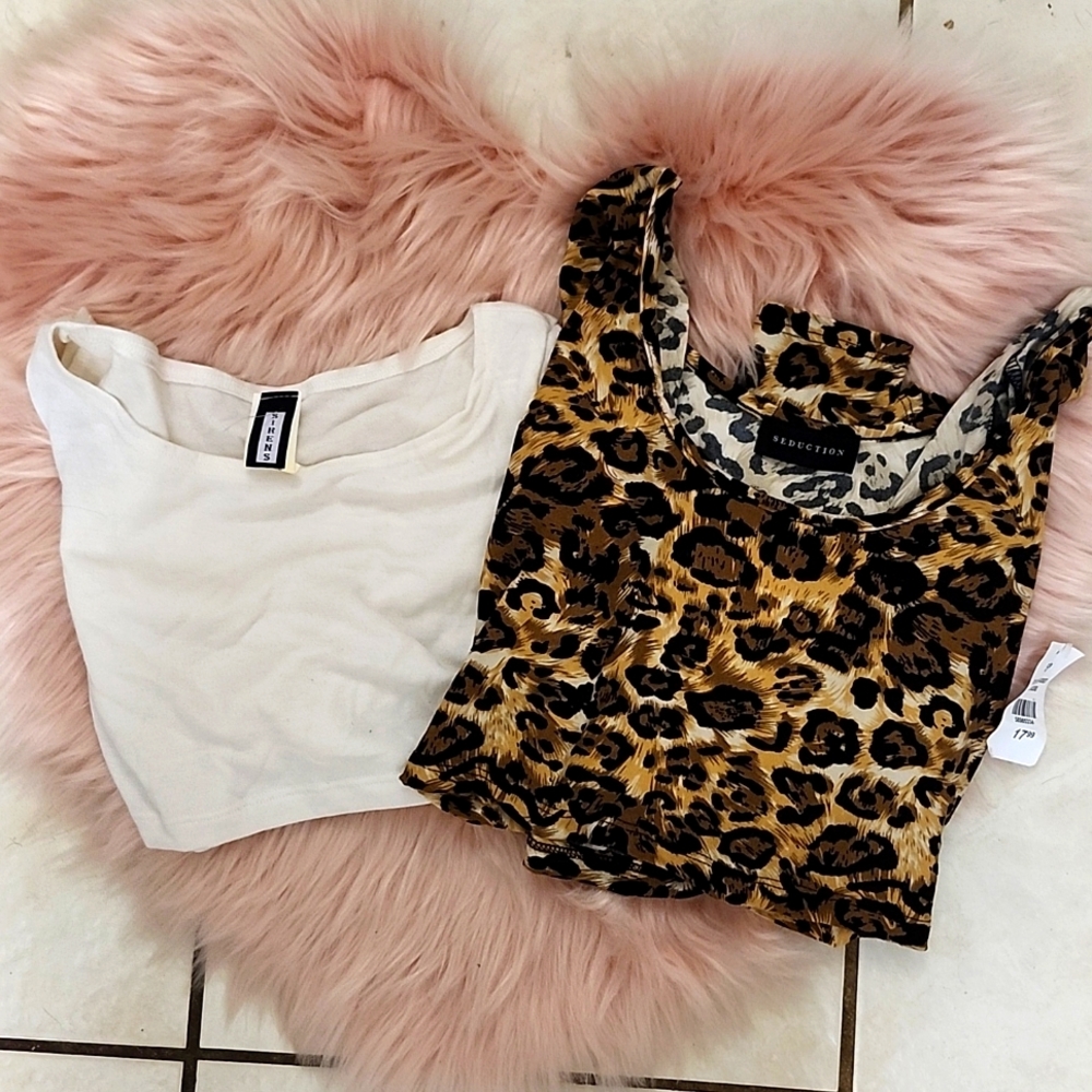 Y2K FIND!! 2CT. NWT/NWOT BUNDLE OF SIRENS/SEDUCTION CROP TOP-S